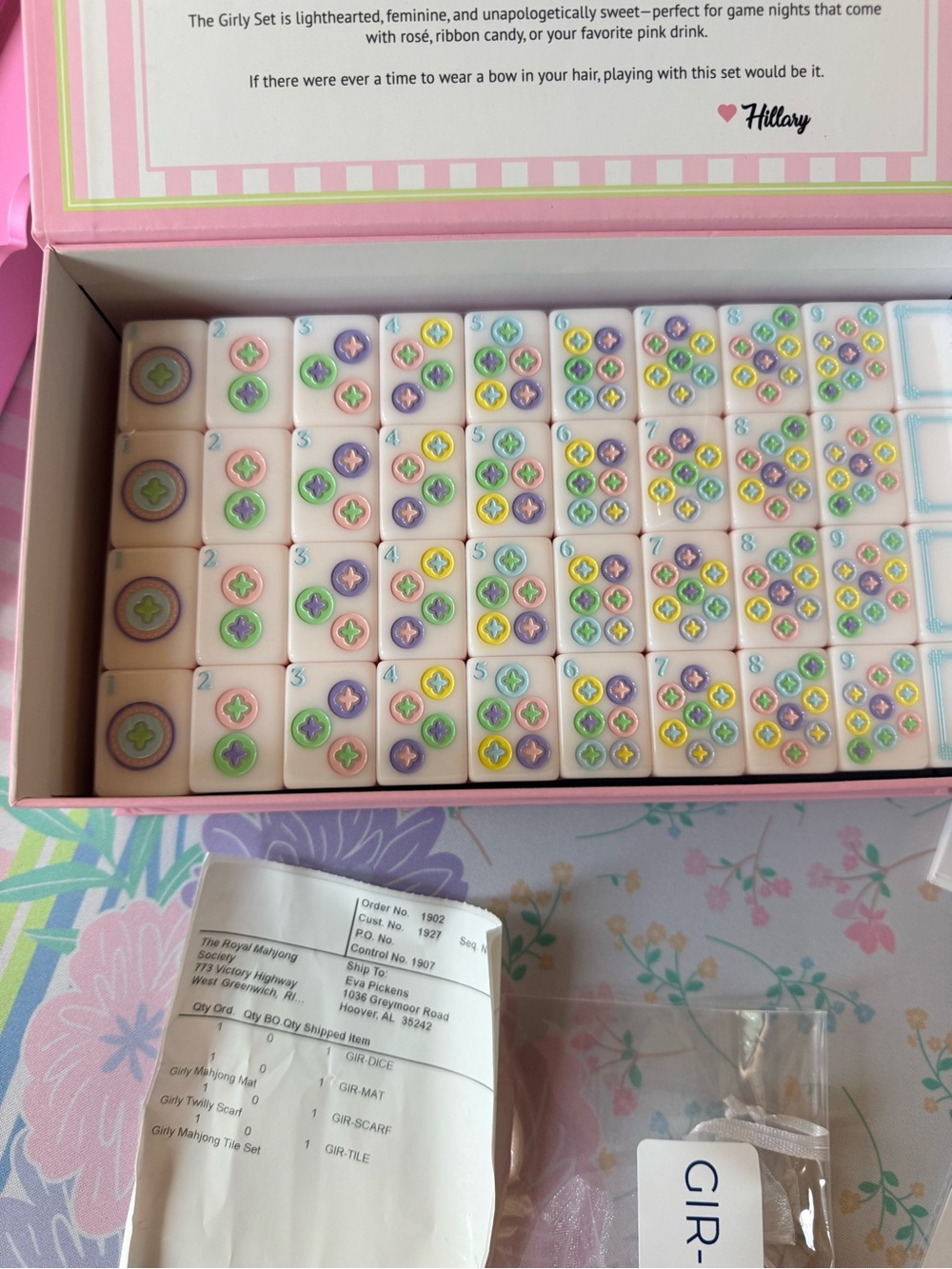 The Royal Mahjong Society Girly Girl set. NWT. Bundle . So adorable . Unique - Picture 5 of 16